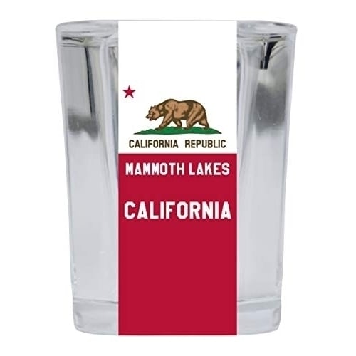 Mammoth Lakes California Souvenir 2 Ounce Square Shot Glass Image 1