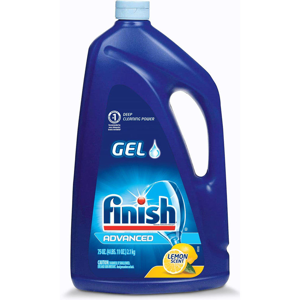 Finish Dishwasher Detergent Gel LiquidLemon Scent75oz (Pack of 2) Image 2