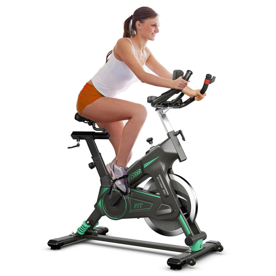 Stationary Exercise Bike Cycling Bike W/33Lbs Flywheel Home Fitness Gym Cardio Image 1