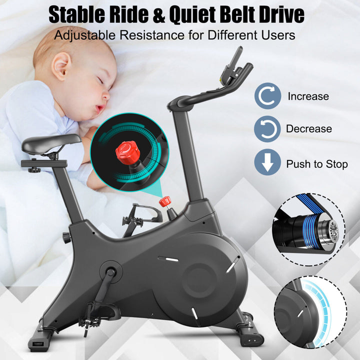 Magnetic Resistance Stationary Bike Exercise Bike Stationary for Home Gym Image 6