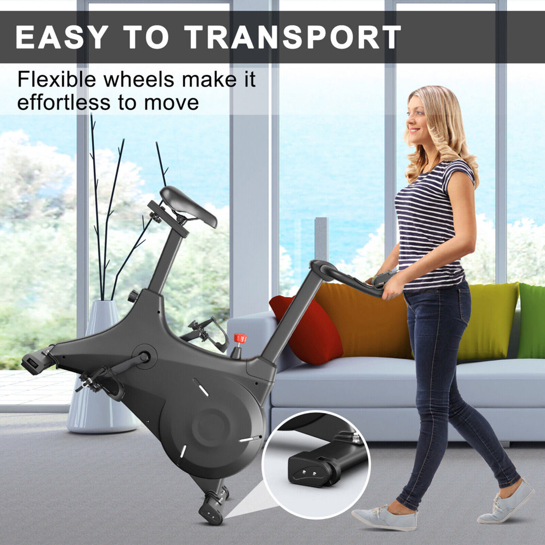 Magnetic Resistance Stationary Bike Exercise Bike Stationary for Home Gym Image 8