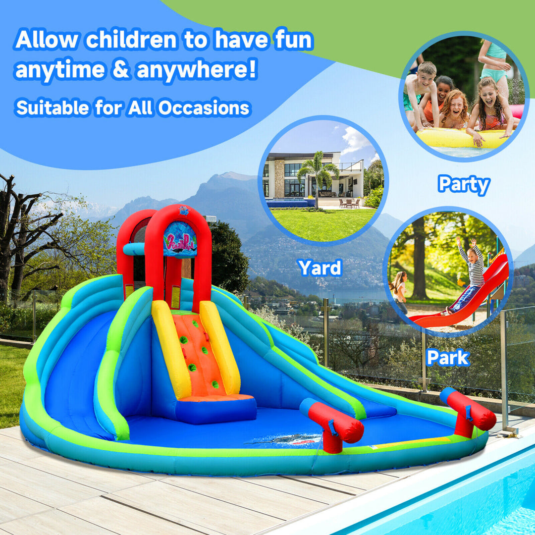 Inflatable Waterslide Wet and Dry Bounce House w/Upgraded Handrail Blower Excluded Image 4