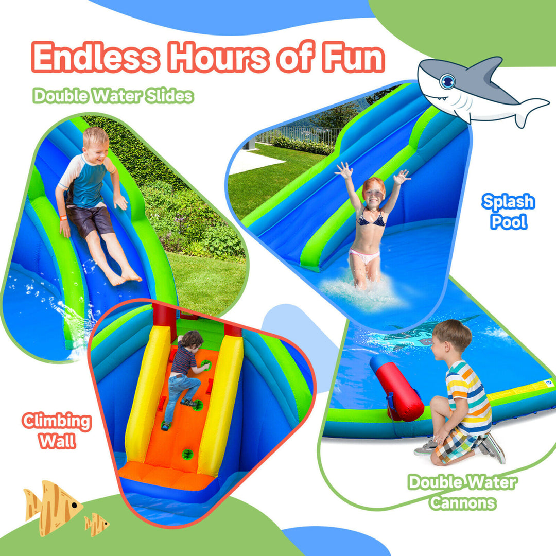 Inflatable Waterslide Wet and Dry Bounce House w/Upgraded Handrail Blower Excluded Image 6