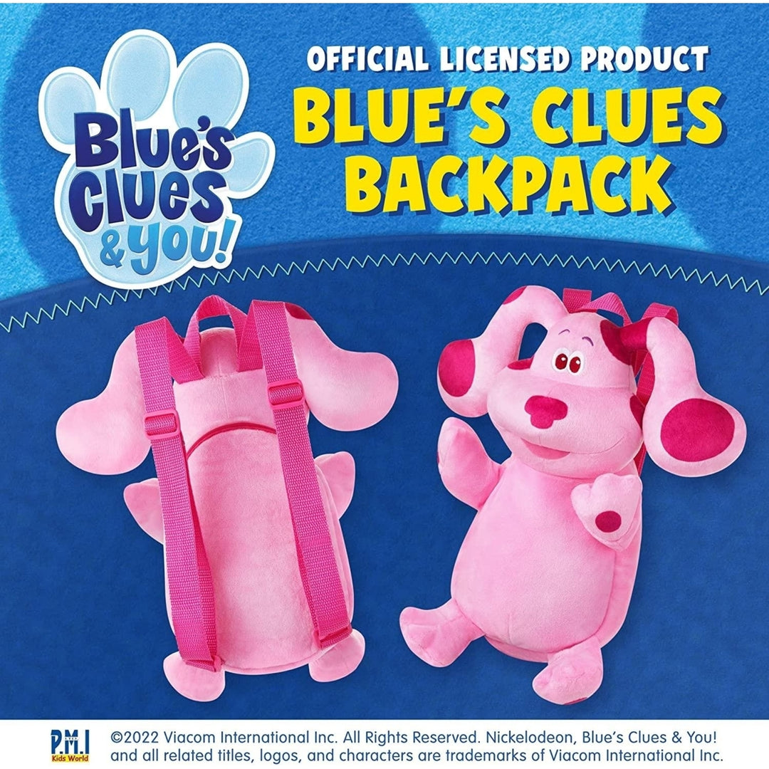 Blues Clues Magenta Plush Dog Backpack Animated Character Nickelodeon Kids Show PMI International Image 3