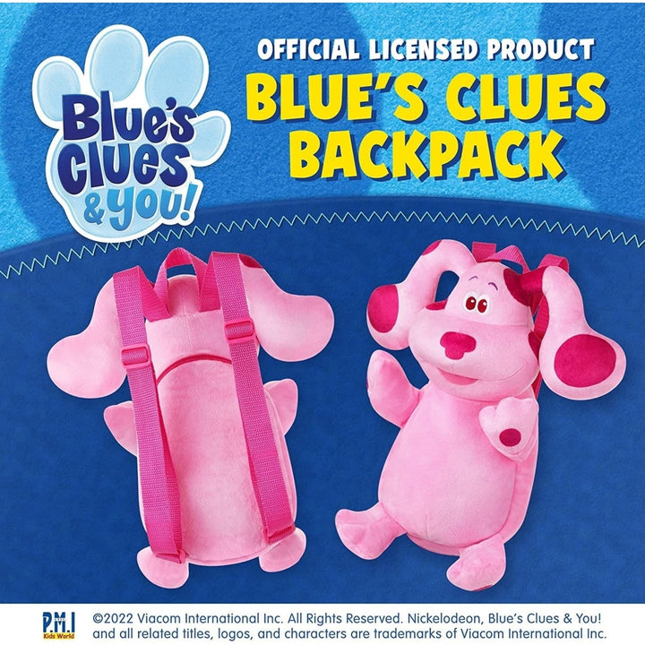 Blues Clues Magenta Plush Dog Backpack Animated Character Nickelodeon Kids Show PMI International Image 3