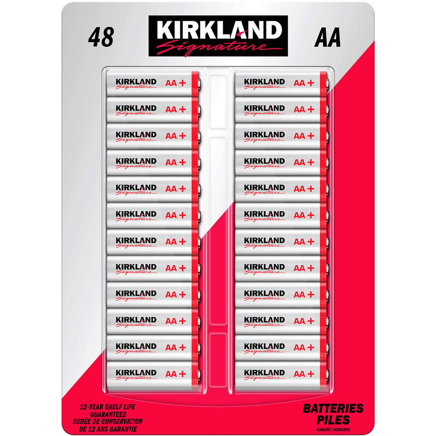 Kirkland Signature Alkaline AA Plus Batteries 48 Count Image 1