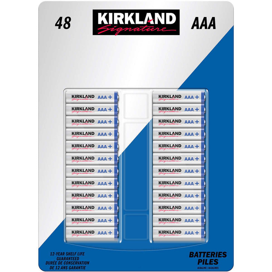 Kirkland Signature Alkaline AAA Plus Batteries 48 Count Image 1