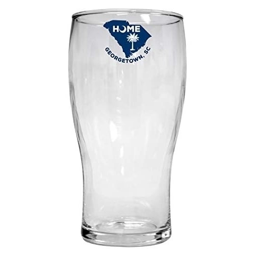 Charleston South Carolina State Shape Map Trendy Summer Souvenir 16 oz Pilsner Glass Image 1