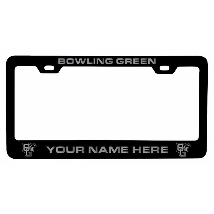 Collegiate Custom Bowling Green Falcons Metal License Plate Frame with Engraved Name Image 1