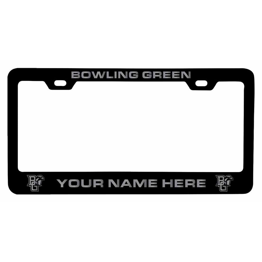 Collegiate Custom Bowling Green Falcons Metal License Plate Frame with Engraved Name Image 1
