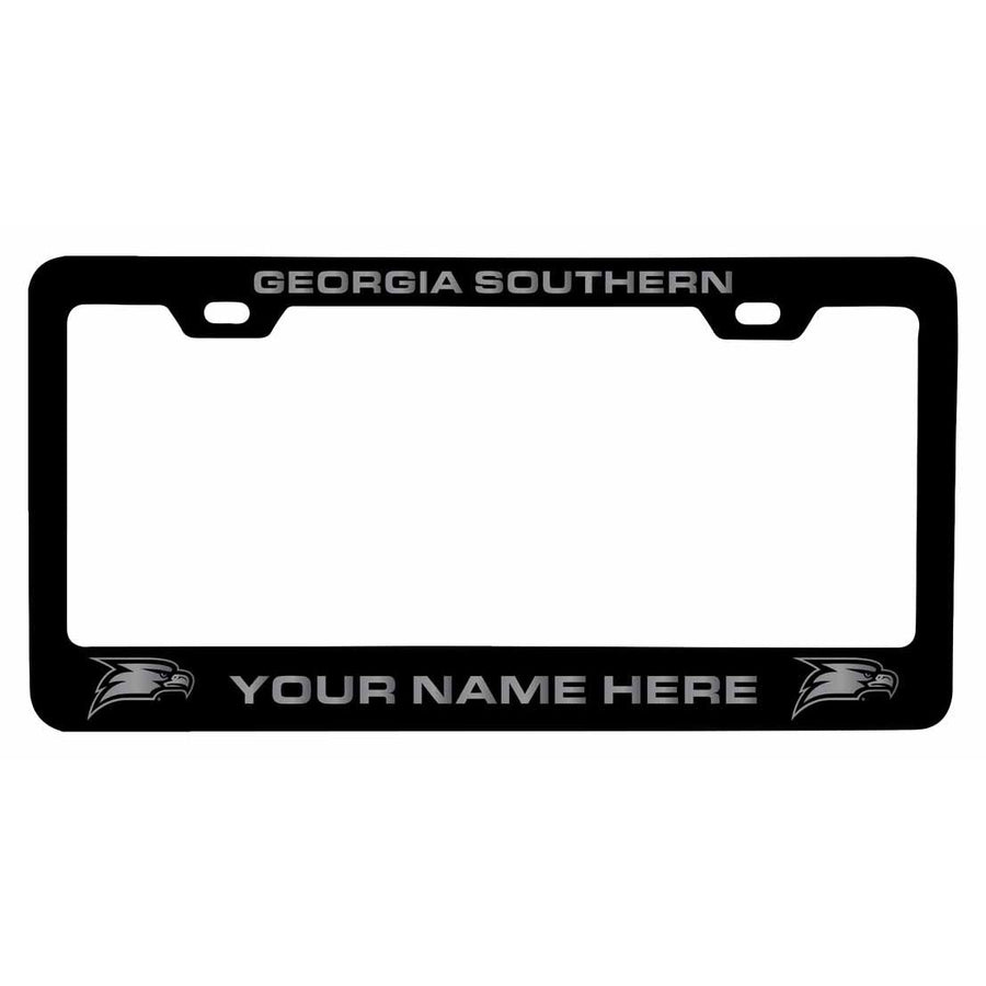 Collegiate Custom Georgia Southern Eagles Metal License Plate Frame with Engraved Name Image 1