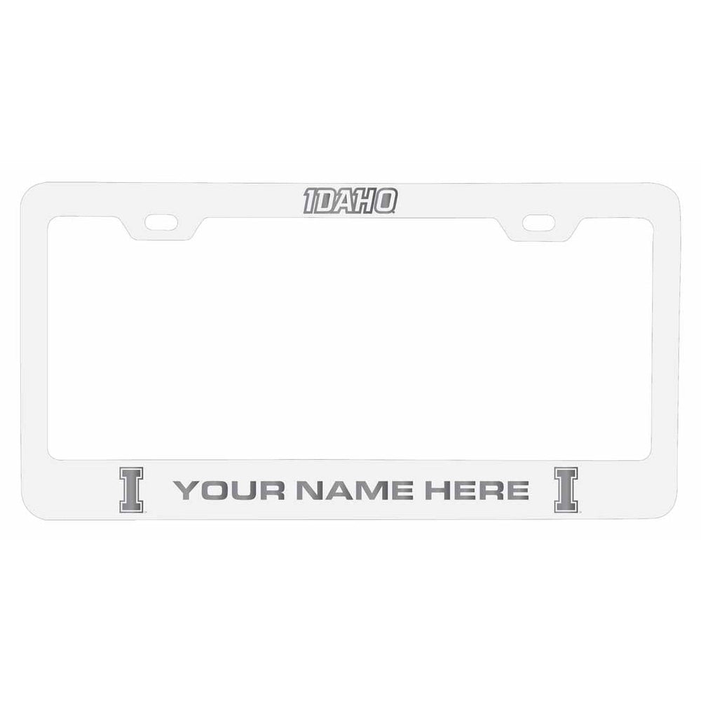 Customizable Idaho Vandals NCAA Laser-Engraved Metal License Plate Frame - Personalized Car Accessory Image 2