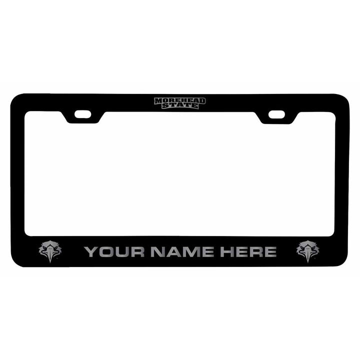 Customizable Morehead State University NCAA Laser-Engraved Metal License Plate Frame - Personalized Car Accessory Image 1