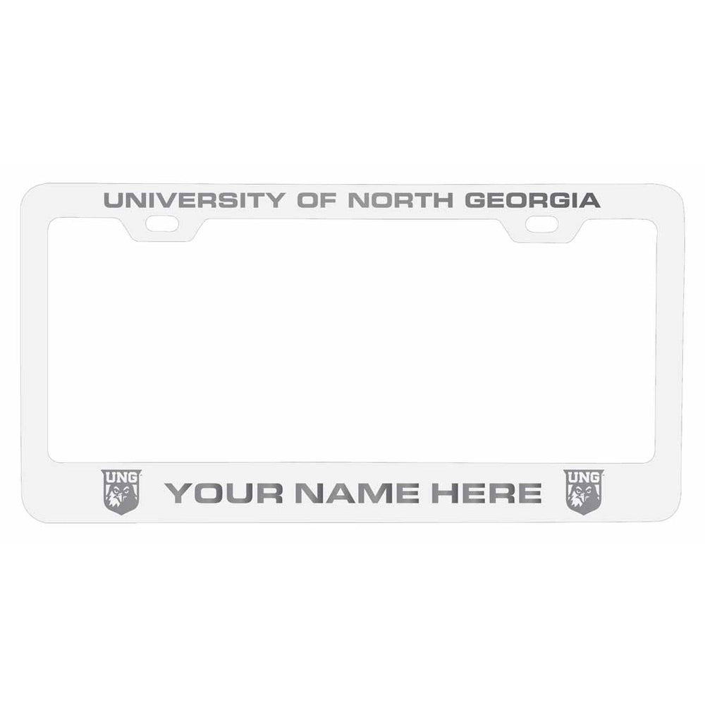 Customizable North Georgia Nighhawks NCAA Laser-Engraved Metal License Plate Frame - Personalized Car Accessory Image 2