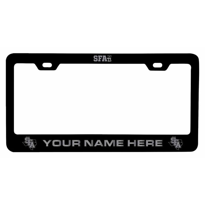 Customizable Stephen F. Austin State University NCAA Laser-Engraved Metal License Plate Frame - Personalized Car Image 1