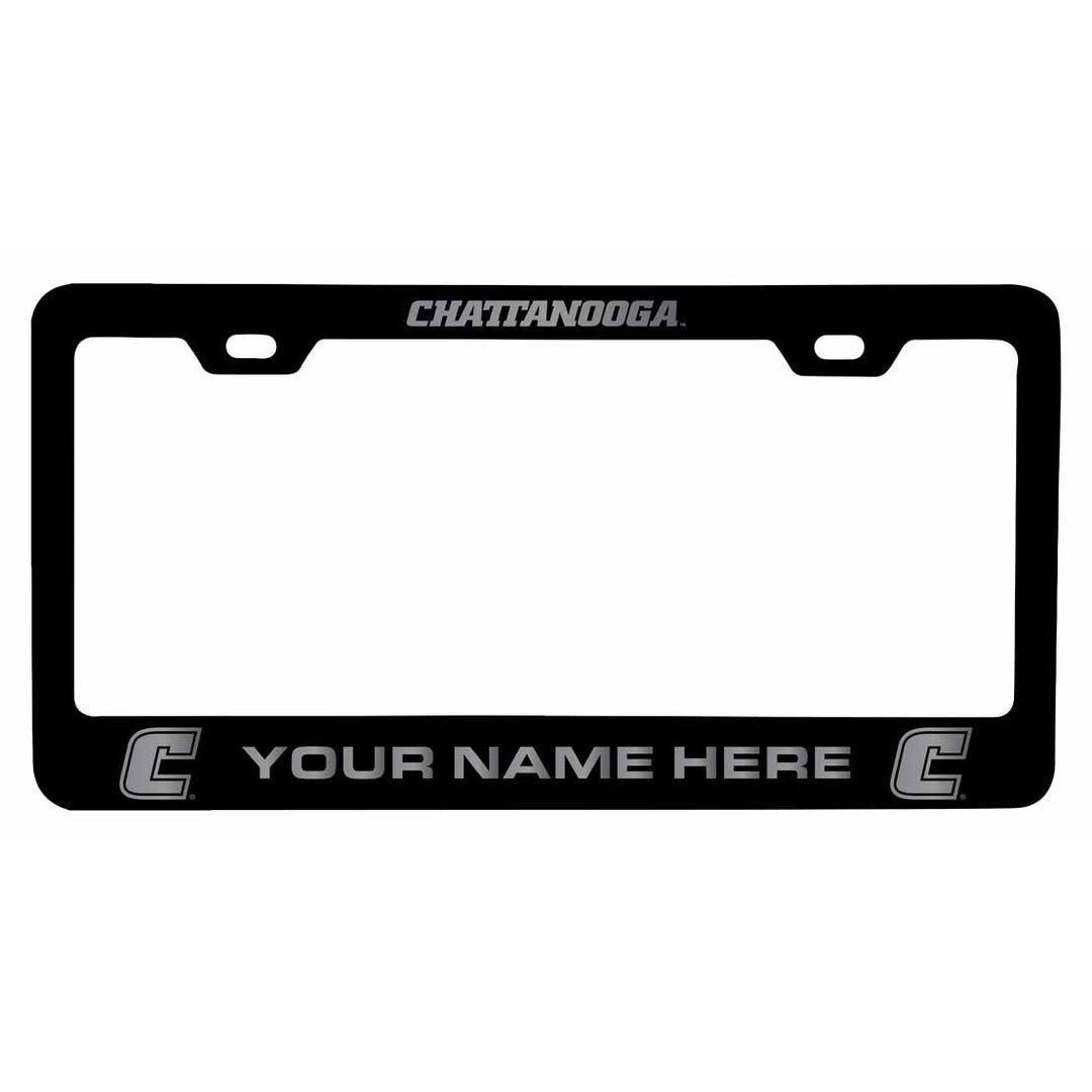 Customizable University of Tennessee at Chattanooga NCAA Laser-Engraved Metal License Plate Frame - Personalized Car Image 1