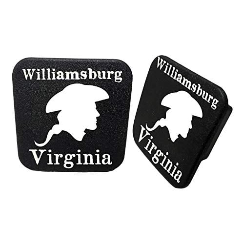 R and R Imports Williamsburg Virginia Historic Town Souvenir Rubber Trailer Hitch Cover Image 1