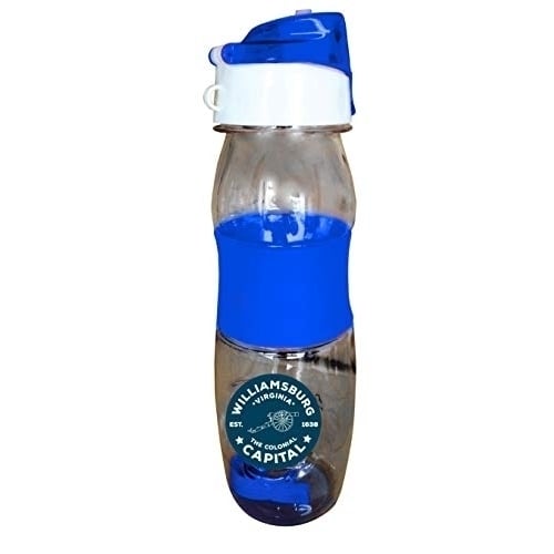 Williamsburg Virginia Historic Town Souvenir Water Bottle with Arm Band Image 1