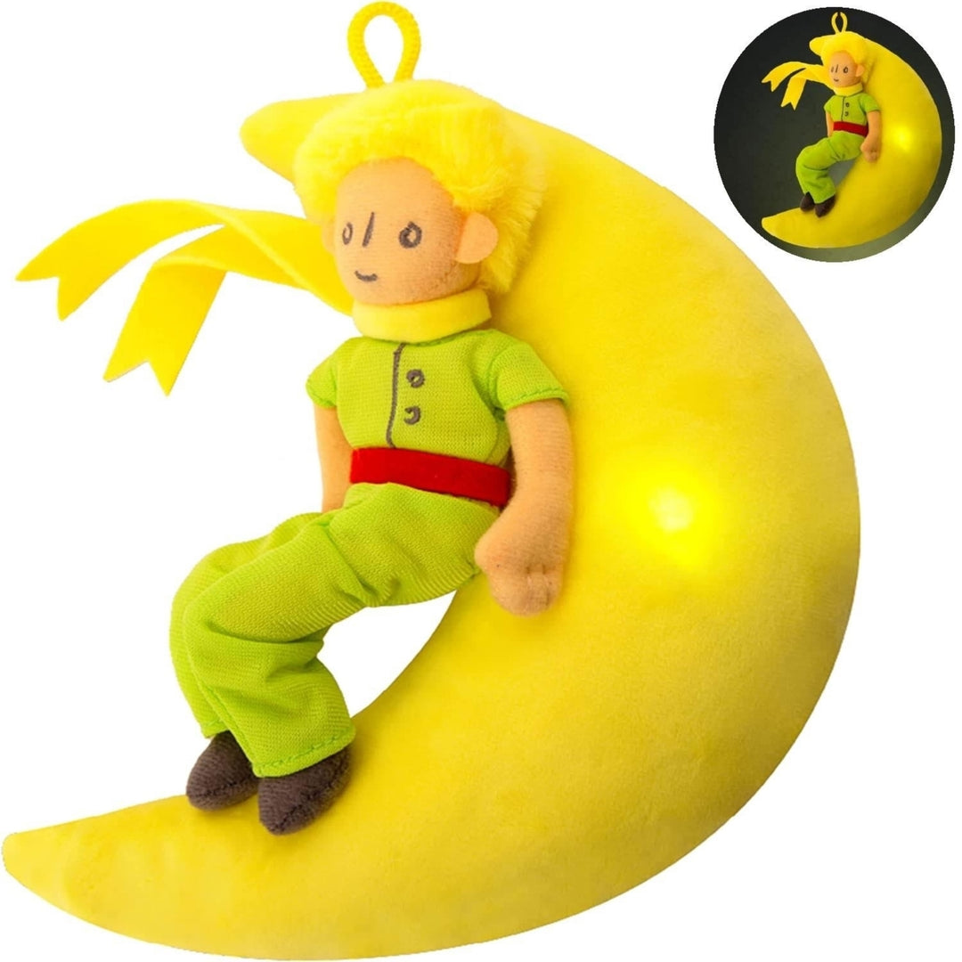The Little Prince Le Petit with Moon Night Light Up Bedtime Doll Plush Mighty Mojo Image 1
