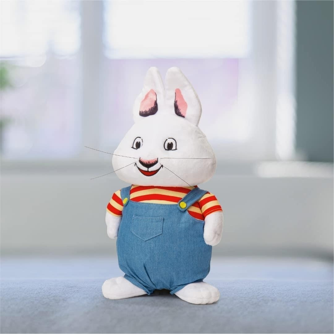 Max and Ruby Max Rabbit Bunny Overalls Plush Doll Kids TV Show Figure Mighty Mojo Image 4