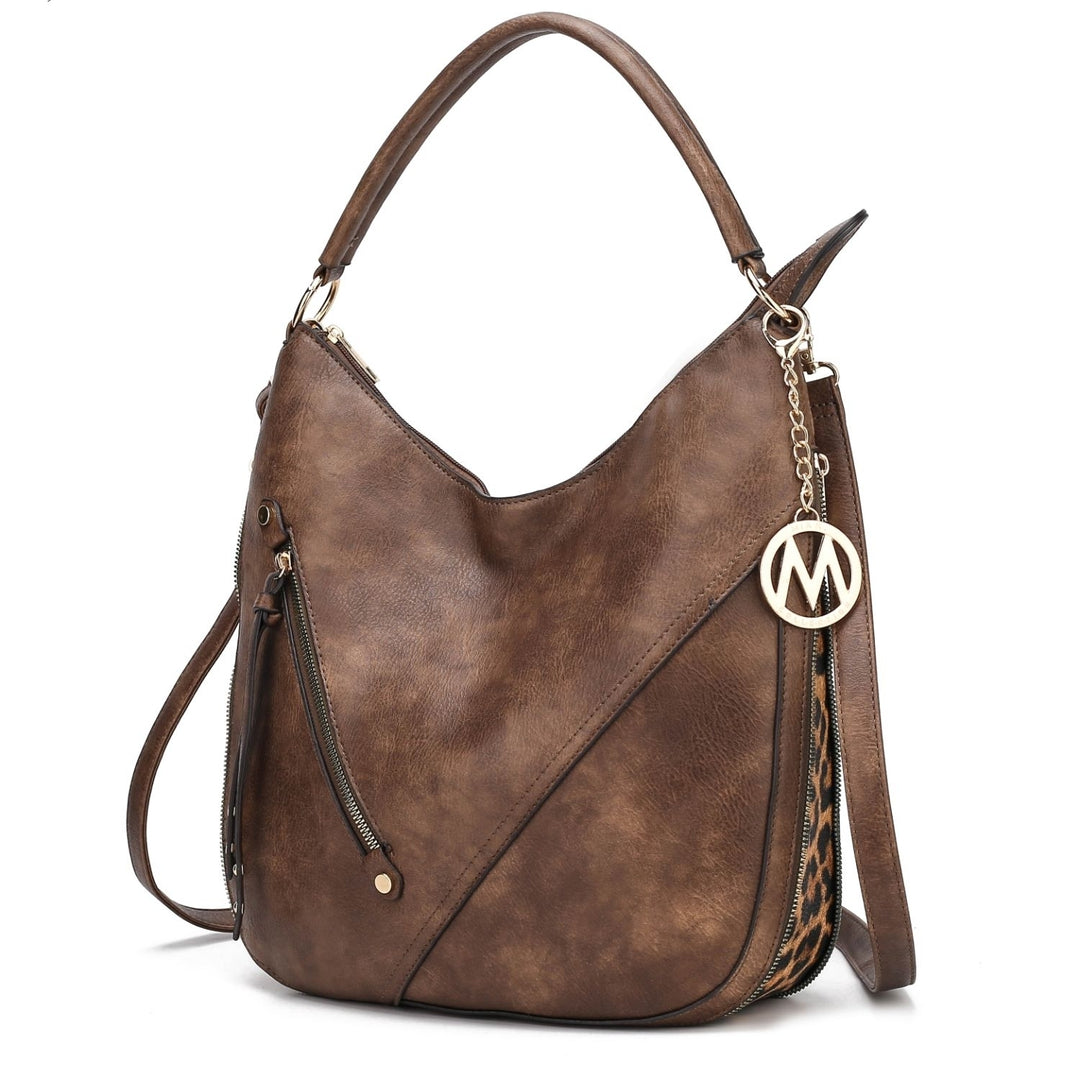 MKF Collection Lisanna Hobo Handbag Crossabody Multi-Functional Shoulder Bag by Mia K Image 9