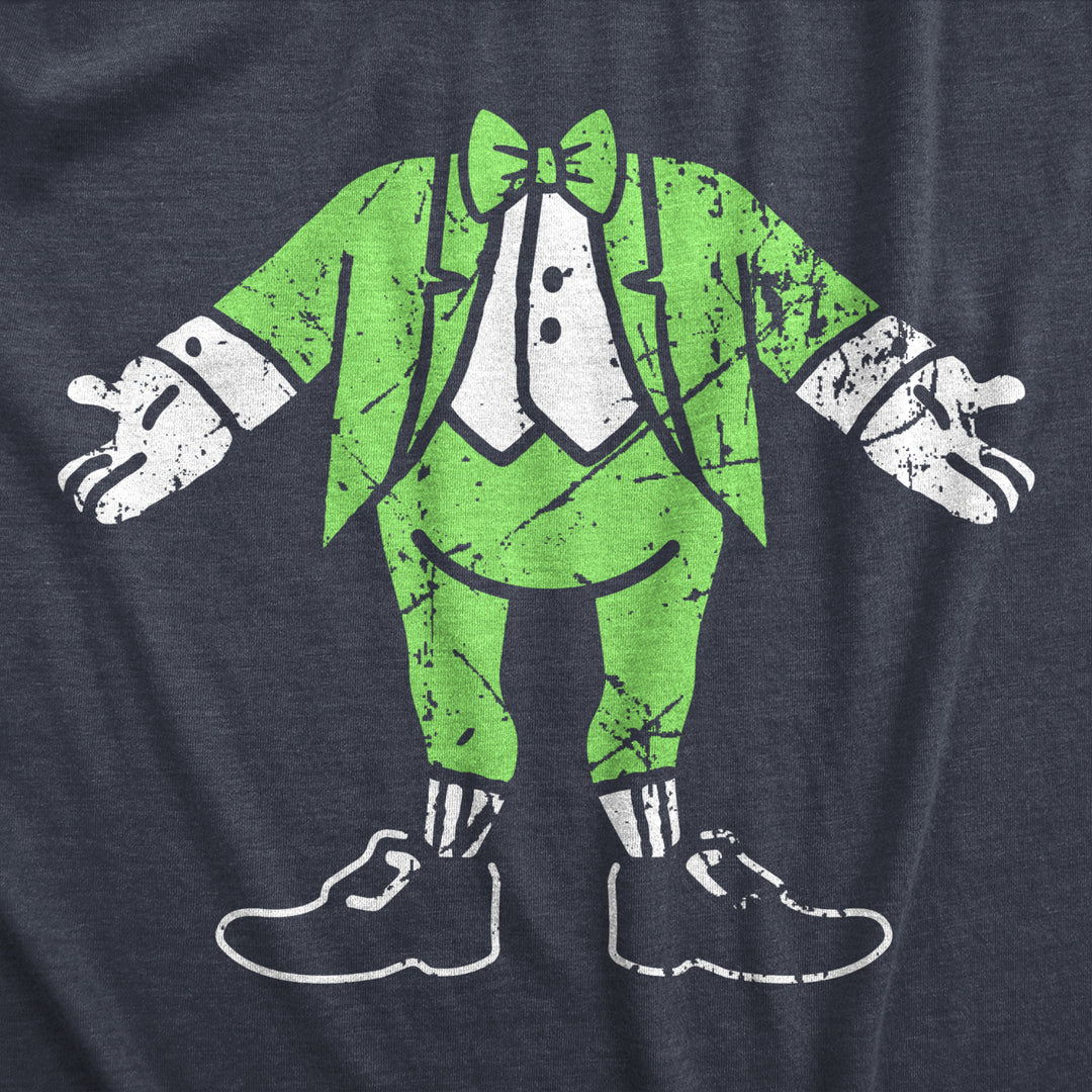 Mens Leprechaun Body T Shirt Funny Saint Patricks Day Parade Irish Tee For Guys Image 2