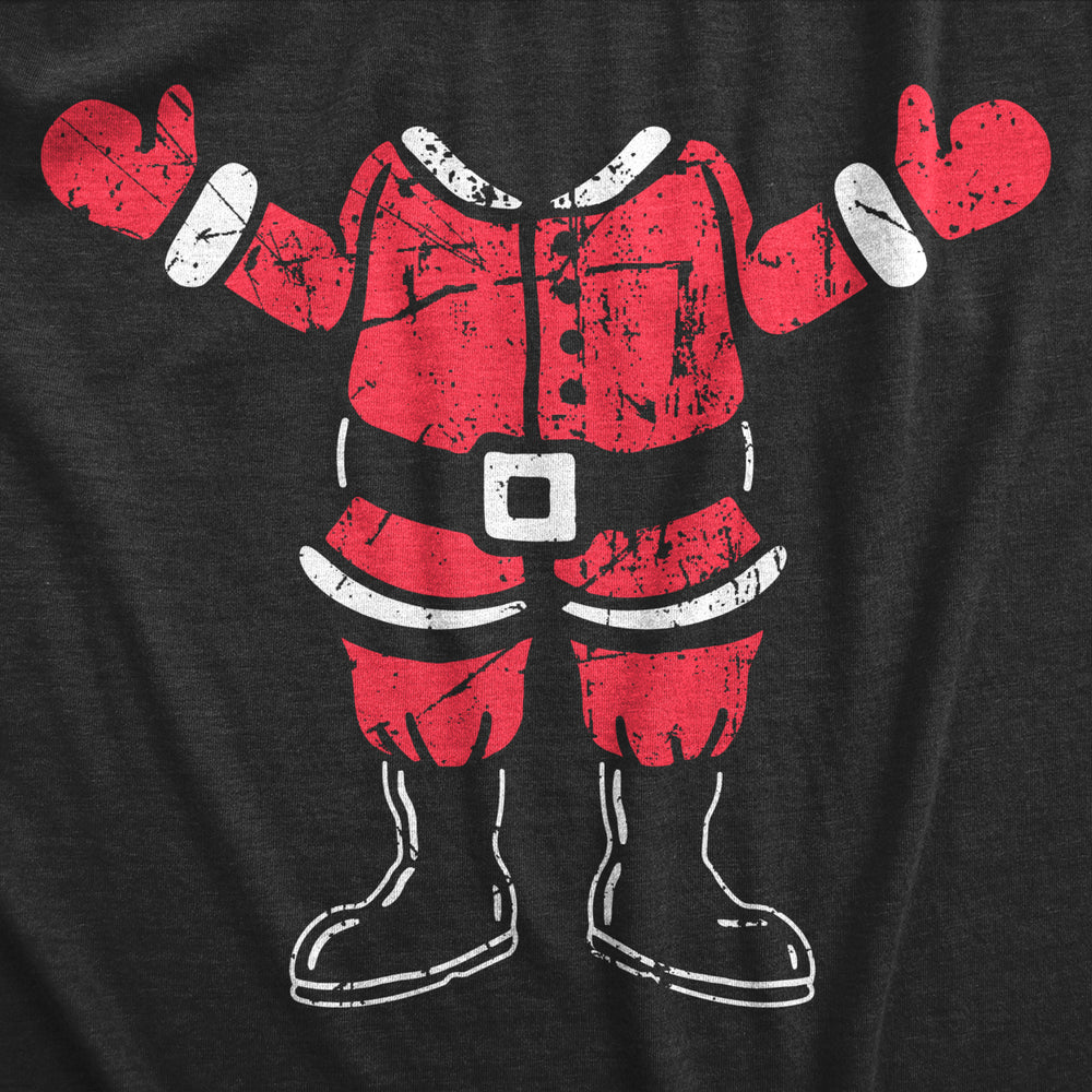 Mens Santa Body T Shirt Funny Christmas Party Saint Nicholas Suit Tee For Guys Image 2