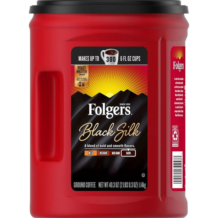 Folgers Black Silk Ground Coffee (40.3 Ounce) Image 1