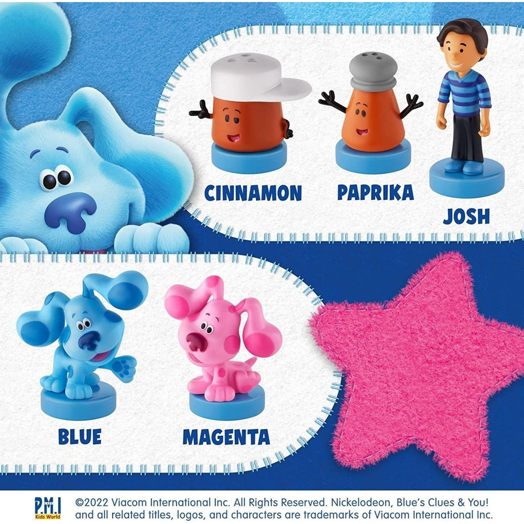 Blues Clues Stamps 5pk Josh Cinnamon Magenta Nickelodeon Figure Set PMI Image 7