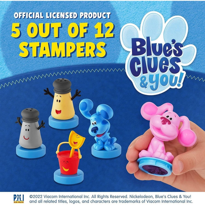 Blues Clues Stamps Set 5pk Blue Puppy Shovel Pail Figures PMI International Image 4