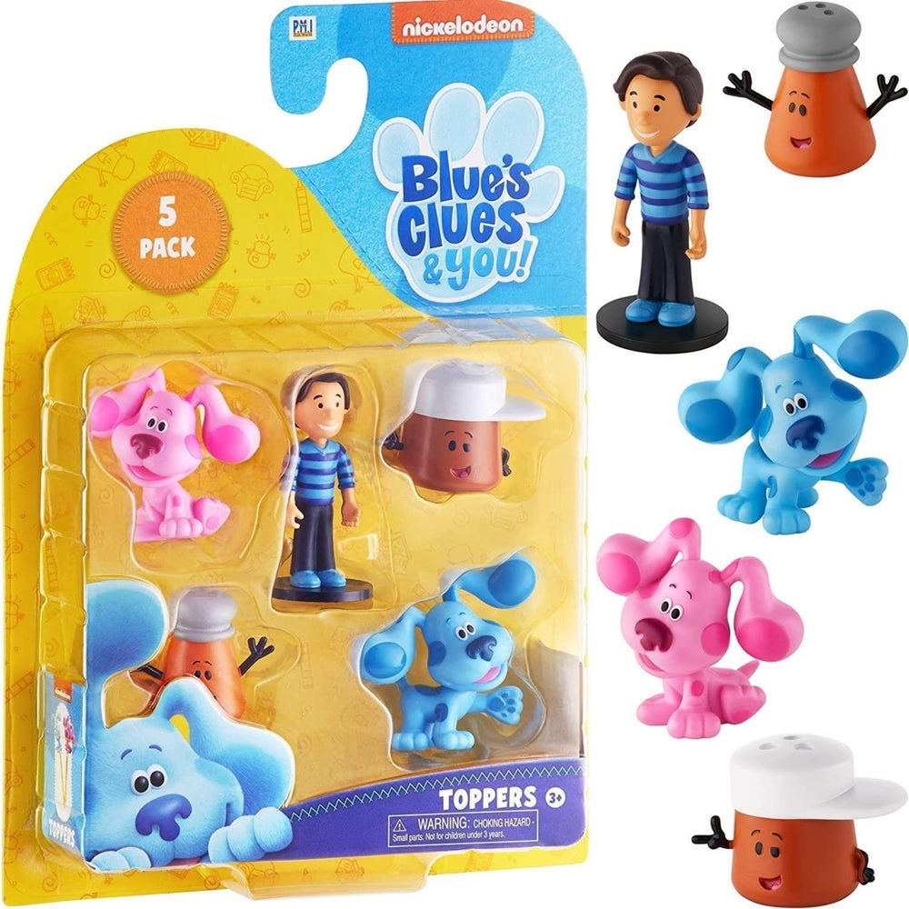 Blues Clues Pencil Toppers 5pk Magenta Josh Paprika Cinnamon Figures PMI International Image 2