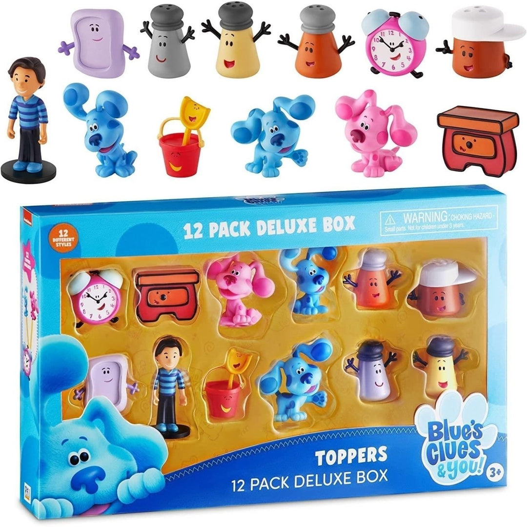 Blues Clues Pencil Toppers 12pk Josh Tickety Tock Paprika Magenta Pail PMI International Image 9