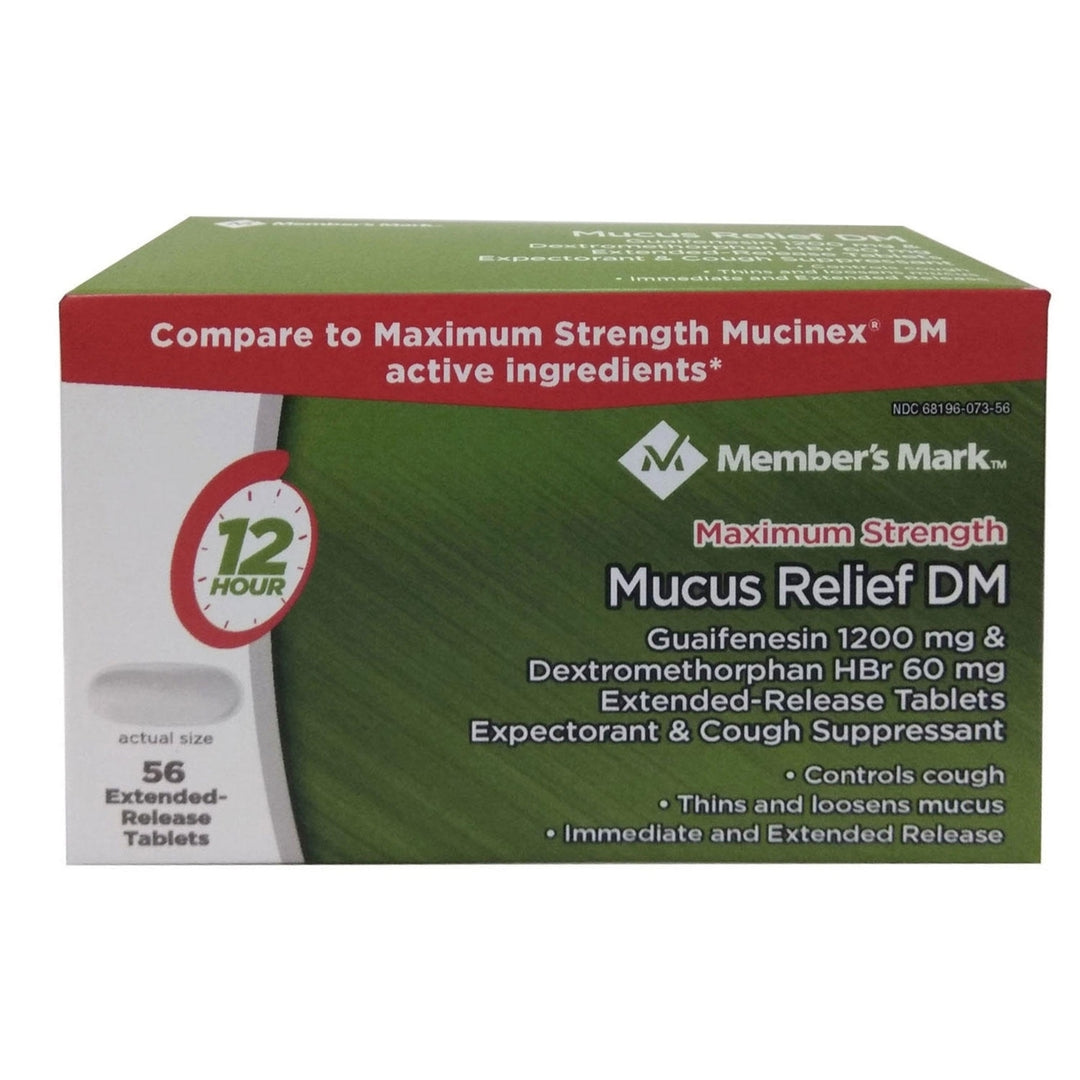 Members Maximum Strength Mucus Relief DM (56 Count) Image 1