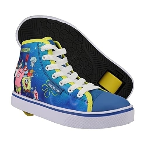 Heelys Hustle Spongebob Skate Shoes Blue Yellow Little Kid Big Kid Adult Image 2