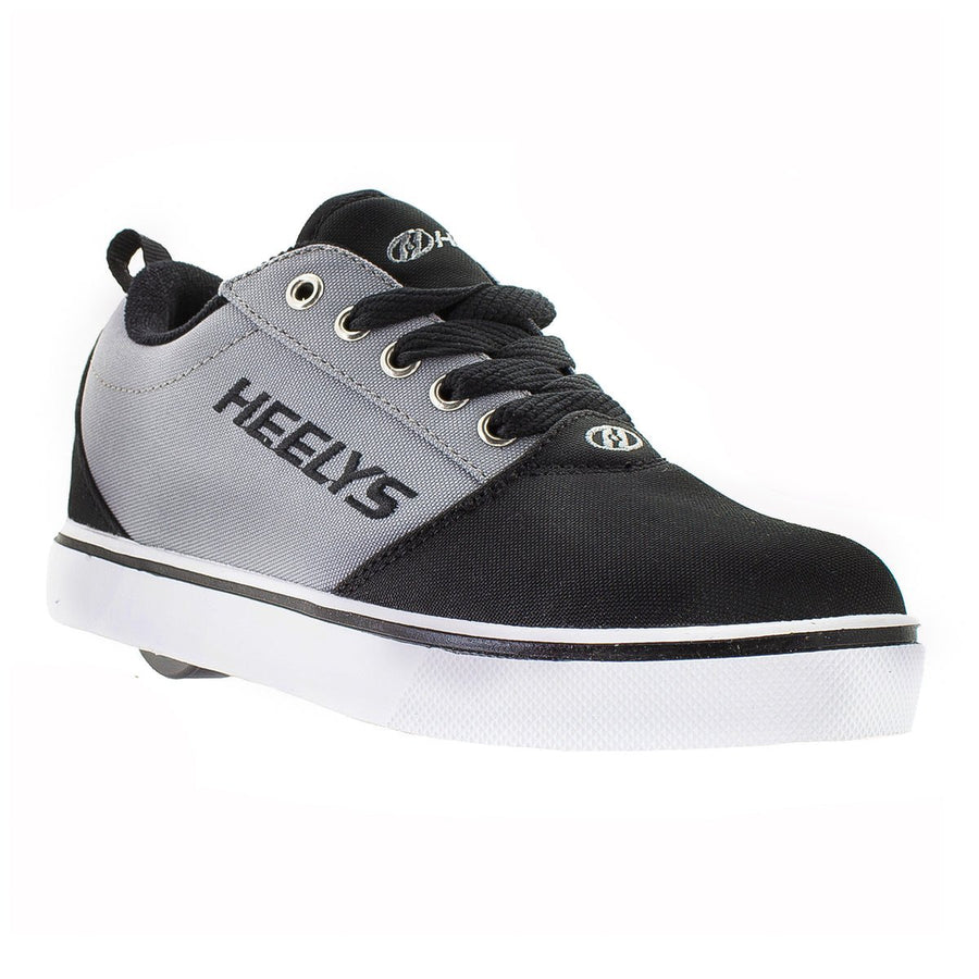 HEELYS Unisex Kids' Pro 20 Wheeled Shoe Black/Grey - HE100761H  BLACK/ GREY Image 1