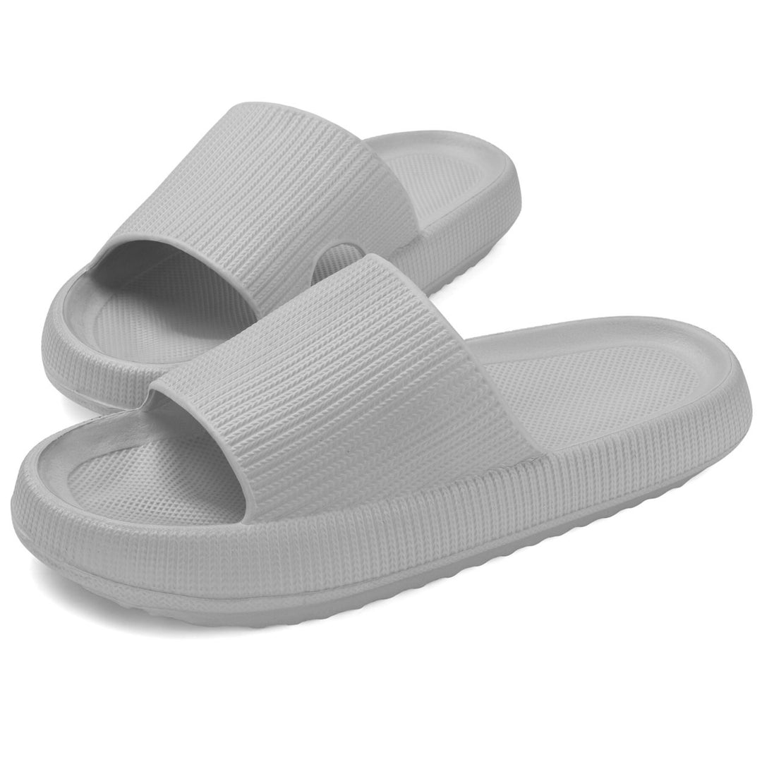 Cloud Slides Sandals Pillow Slippers Unisex Quick Drying Extra Thick Foam Image 11