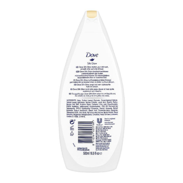 Dove Silk Glow Nourishing Body Wash(500ml) Image 2