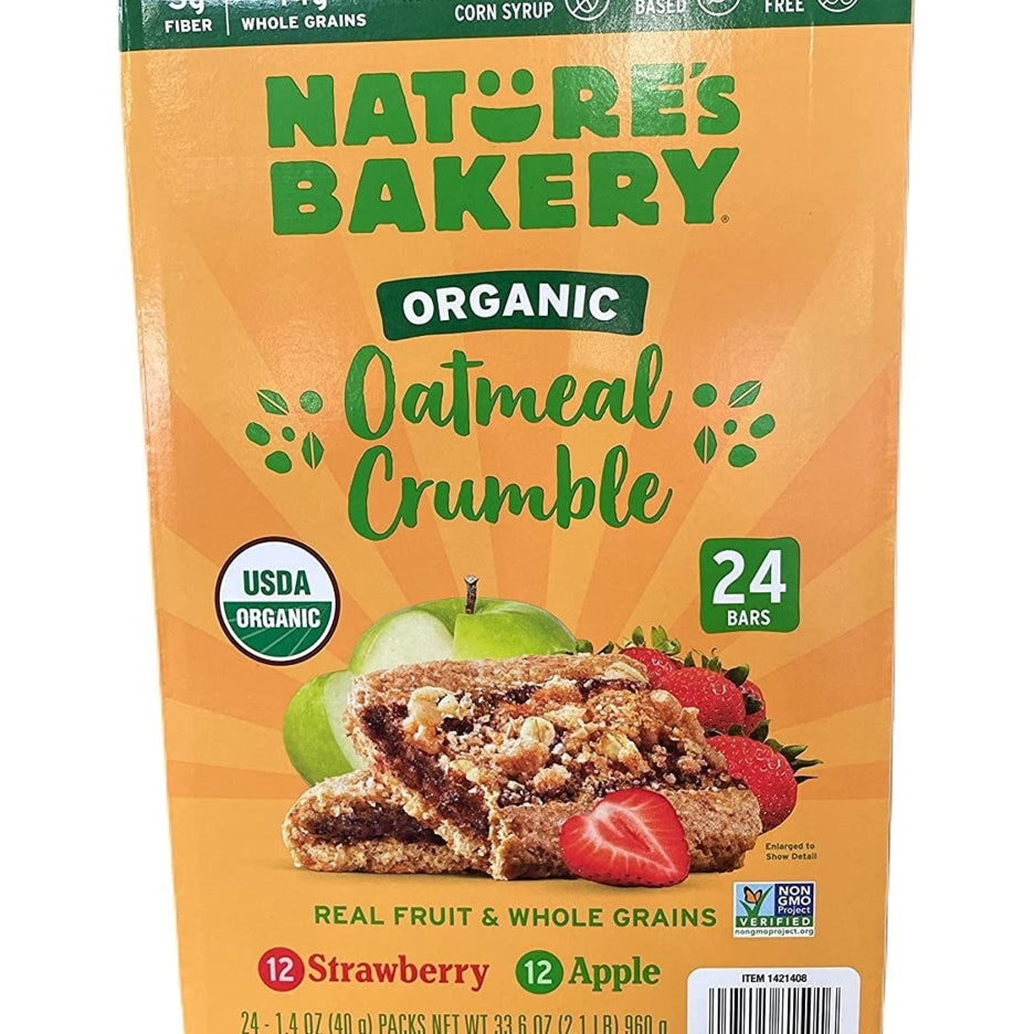 Natures Bakery Organic Oatmeal Crumble Variety1.4 Ounce Bars (Pack of 24) Image 1