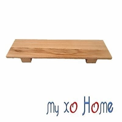 MyXOHome 11.75" x 3.5" Silky Light Golden Wood Serving Tray Image 3