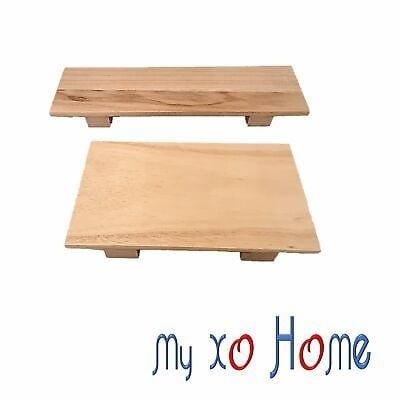 MyXOHome Set of 2 Silky Light Golden Wood Serving Tray by MyXOHome Image 1