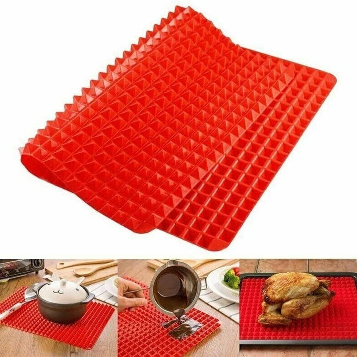 Raised Baking Mat Color: Red Image 3