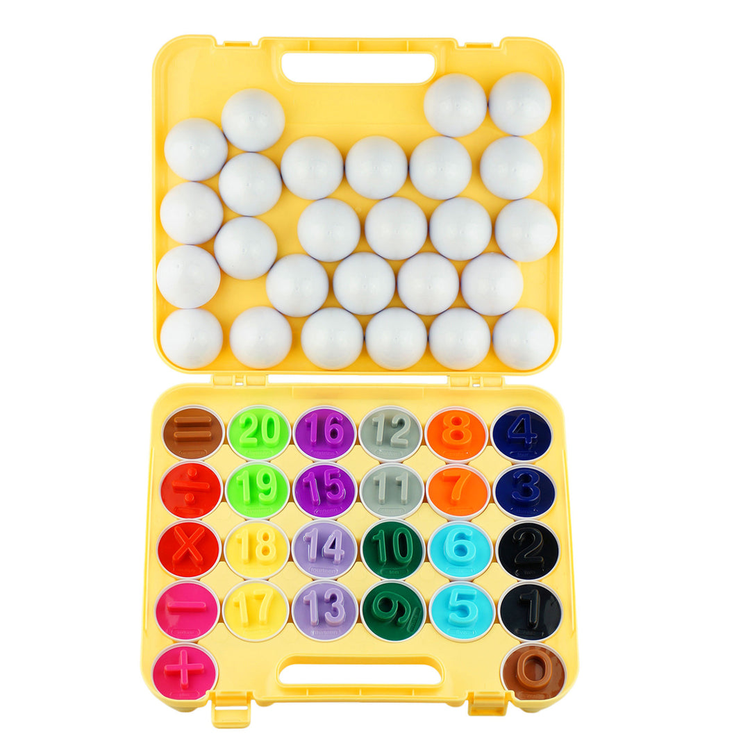 Dimple 26 Match and Play Numbers and Math Egg Easter Toy with Holder - Toddler STEM Toys - Numbers and Arithmetic Image 2
