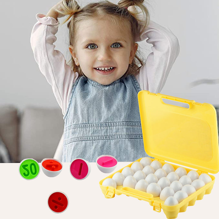 Dimple 26 Piece Match and Play Number Math Egg Toy for Kids STEM Learning Image 7