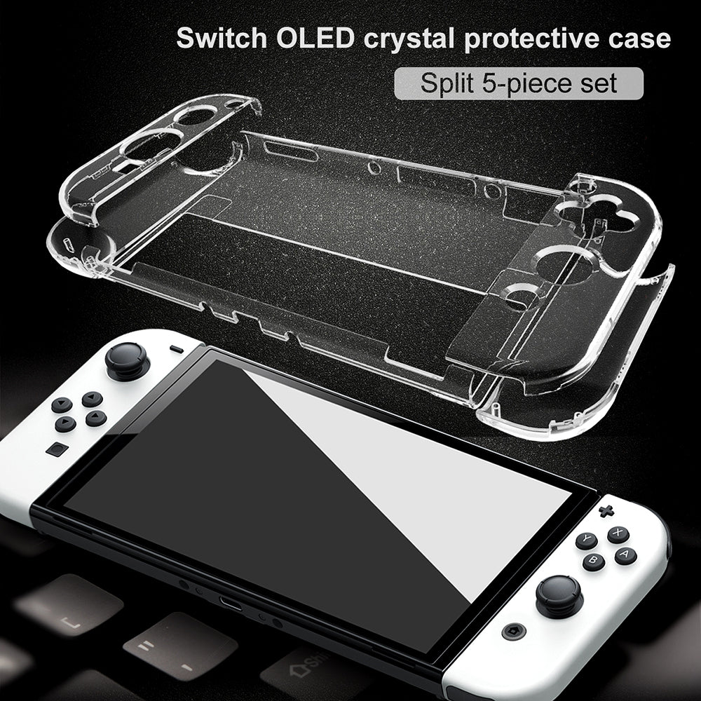 navor case for Nintendo Switch OLED 7,Switch OLED and Joycon Controller,with 1 Screen Protector and 4 Thumb Grips Image 2