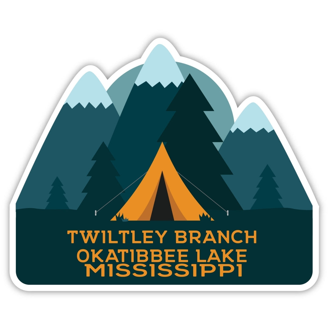 Twiltley Branch Okatibbee Lake Mississippi Souvenir Decorative Stickers (Choose theme and size) Image 1