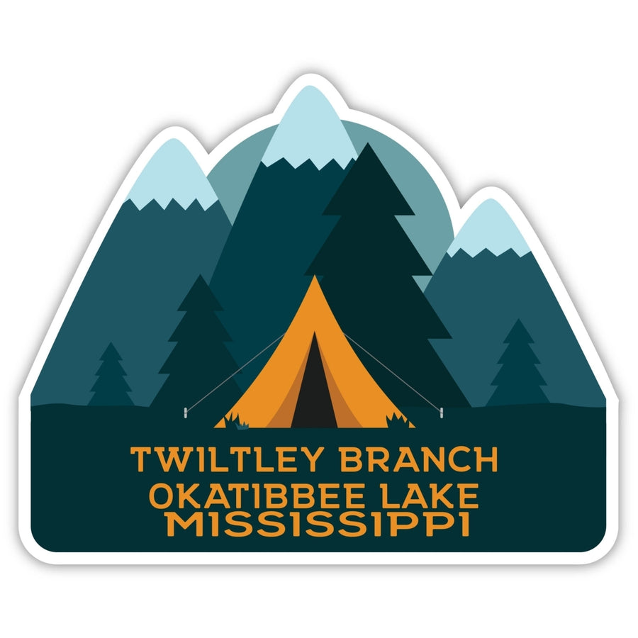 Twiltley Branch Okatibbee Lake Mississippi Souvenir Decorative Stickers (Choose theme and size) Image 1