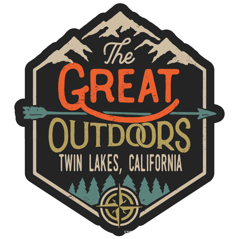 Twin Lakes California Souvenir Decorative Stickers (Choose theme and size) Image 3