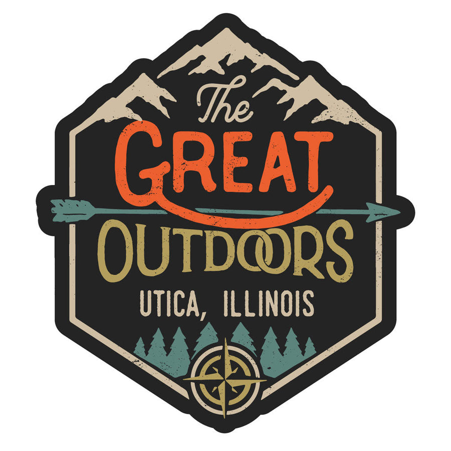Utica Illinois Souvenir Decorative Stickers (Choose theme and size) Image 1