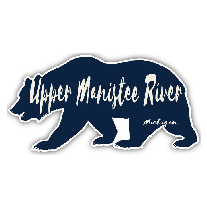 Upper Manistee River Michigan Souvenir Decorative Stickers (Choose theme and size) Image 1