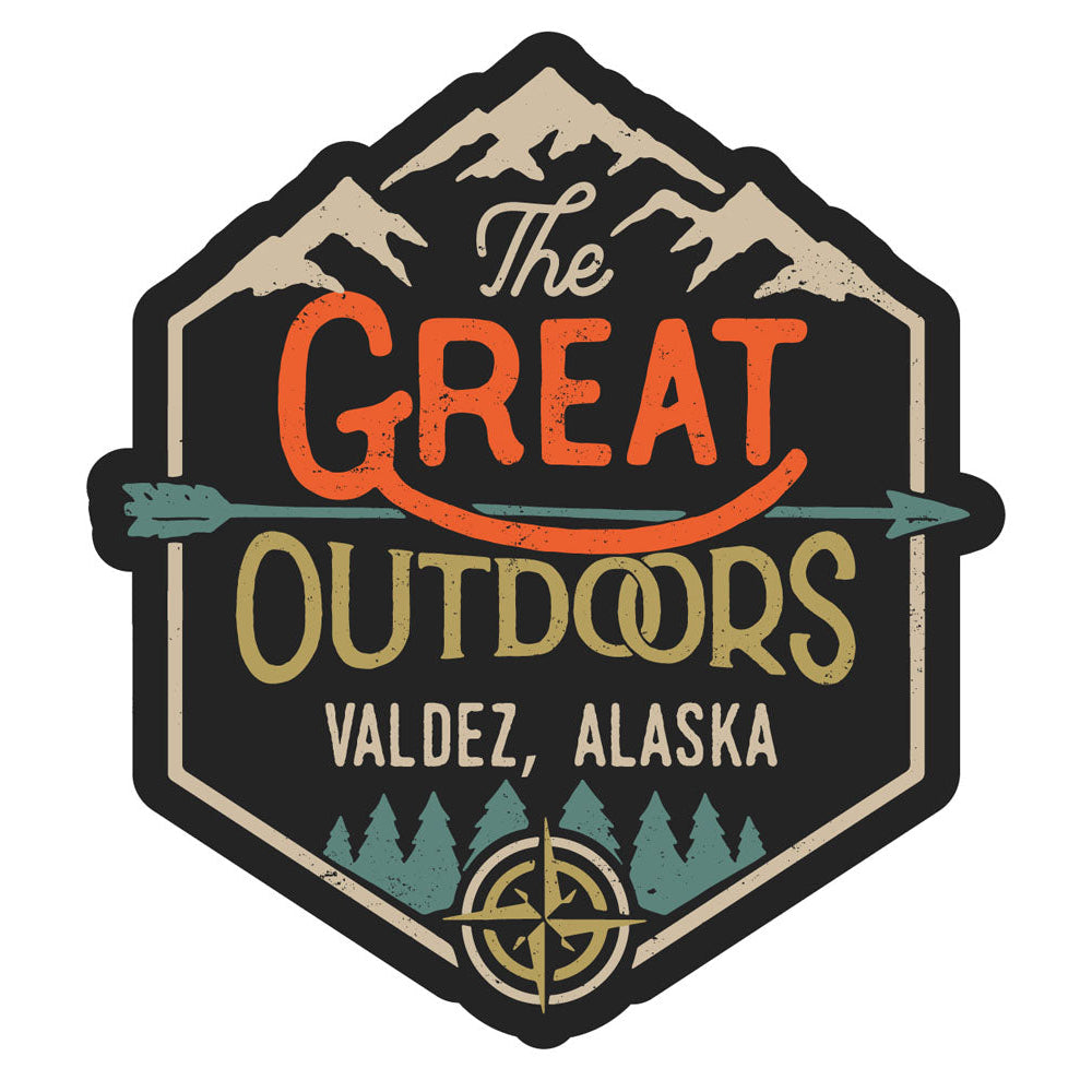 Valdez Alaska Souvenir Decorative Stickers (Choose theme and size) Image 3